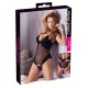Stringbody aus Powernet mit Strass-Aplikationen und Flockprint