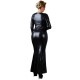 Kleid aus Wetlook, mit Reißverschluss bis zum Knie