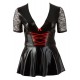 Minikleid mit Schnürung und ausgestelltem Rockteil
