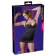Minikleid aus leichtem Glanzstoff mit verstellbaren Neckholder