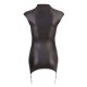 Minikleid mit Strapsen und 2-Wege-Zip