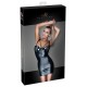 Minikleid im Wetlook, Cups mit Ösen und Schnürung