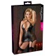 Straps-Minikleid mit Powernnet-Einsätzen