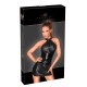 Minikleid im gestreiften Powerwetlook
