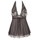 Babydoll mit Neckholder und geschlitzten Cups
