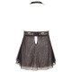 Babydoll mit Neckholder und geschlitzten Cups