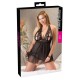 Babydoll mit Neckholder und geschlitzten Cups