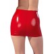 Minirock aus Latex, rot