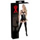 Strapshemd aus Latex, busenfrei, mit 4 Strapshaltern