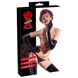 Handschuhe aus Latex, schwarz