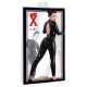Catsuit aus Latex mit Stehkragen und tiefem Rückenausschnitt