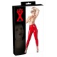 Leggings aus Latex, taillenhoch, rot
