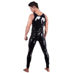 Overall aus Latex, mit Schritt-Reißverschluss