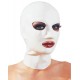 Kopfmaske aus Latex, weiß