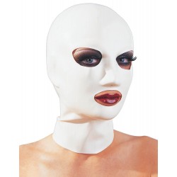 Kopfmaske aus Latex, weiß