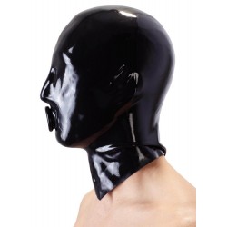 Kopfmaske aus Latex, mit Erektionsring in der Mundöffnung