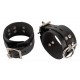 Kopffessel mit aufblasbarem Penisknebel, Leder & Latex