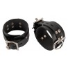 Kopffessel mit aufblasbarem Penisknebel, Leder & Latex