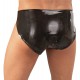 Slip aus Latex mit Penishülle und Analdildo, 13 cm, schwarz