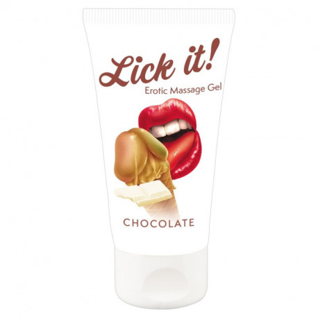 Gel “Erotic Massage Gel Chocolate“ mit Schokoladen-Aroma, 50 ml