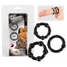 3-teiliges Penisringset »Get Hard«, schwarz