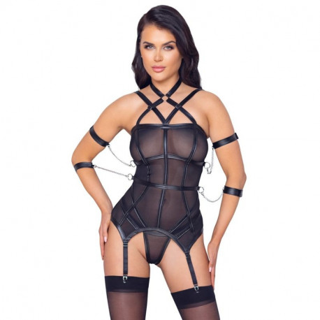 Cottelli BONDAGE Set: Strapshemd und String