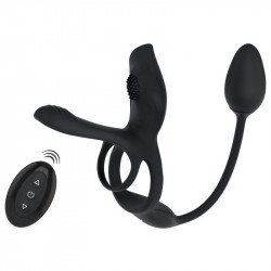 Paarvibrator „Multi Function“ mit Penis- & Hodenring, Klitoris- & Analvibrator Paarvibrator „Multi Function“ mit Penis- & Hodenring, Klitoris- & Analvibrator