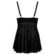 Babydoll plus String ouvert, aus Powernet