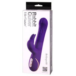 Rabbitvibrator „Quiver“ mit pulsierender Massagekugel im Schaft