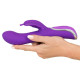 Rabbitvibrator, 23 cm mit Schmetterling-Klitorisreizer