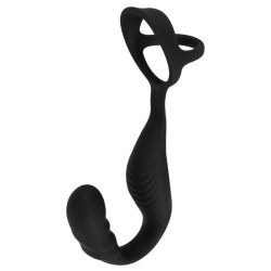 Prostata-Vibrator mit Perineum-Vibrator und Penis-/Hodenring