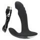 Analplug, 16,6 cm, mit Vibration, Rotation und Klopffunktion