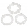 3-teiliges Penisringe-Set »Get Hard«, transparent