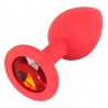 Anaplug »Colorful Joy Jewel Red Plug« mit Schmuckstein, rot