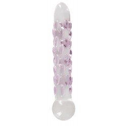 Glasdildo »Icicles No. 7« mit Reiznoppen, 17,8 cm