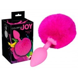 Analplug »Bunny Tail Plug« mit Fellpuschel, pink