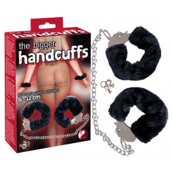 Handschellen »the bigger handcuffs« mit Plüsch und langer Kette
