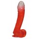 Naturdildo »Buttcock«, 17 cm, mit Saugfuß, rot