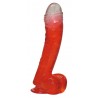Naturdildo »Buttcock«, 17 cm, mit Saugfuß, rot