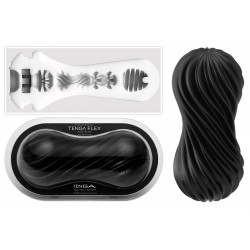 Masturbator »Flex Rocky Black«, mit Saugeffekt
