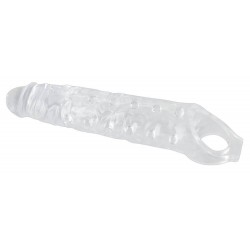 Penishülle »Crystal Skin«, 27,8 cm, mit Hodenring, verdickt und verlängert