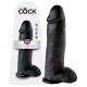 King Cock 12 inch Balls Black