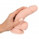 Dildo im Penislook, 17 cm, biegsam, mit Saugfuß
