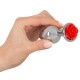 Analplug »Butt Plug Rose«, mit Rose am Fuß