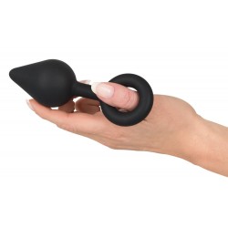 Analplug in Tropfenform mit Rückholring