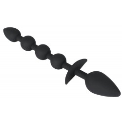 Analplug mit Kugelstrang, 2-in-1
