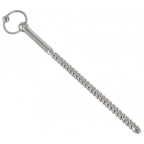 Dilator »Ribbed Penis Stick« mit Rillen und Rückholring
