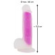 Naturdildo »Super Softie«, 17,5 cm, mit Hoden und Saugfuß, lila