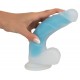 Naturdildo »Super Softie«, 17,5 cm, mit Hoden und Saugfuß, blau