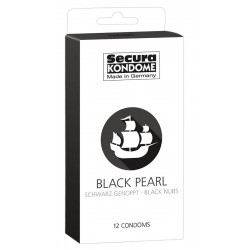 Kondome »Black Pearl« mit Noppen, 12er
